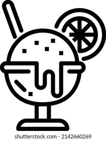 ice cream icon vector design flat