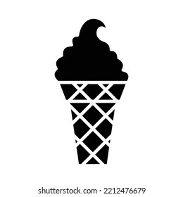 ice cream icon vector design template in white background