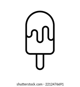plantilla de diseño de vectores de icono de helado en fondo blanco
