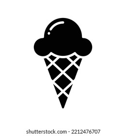 ice cream icon vector design template in white background