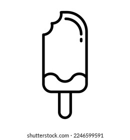 Ice cream icon vector design template on white background