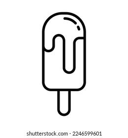 Ice cream icon vector design template on white background