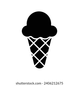 ice cream icon vector design template simple and clean