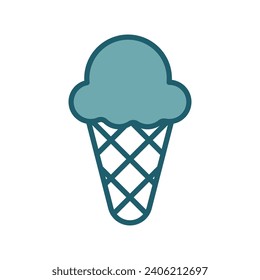 ice cream icon vector design template simple and clean