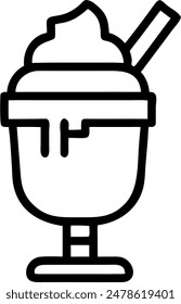 ice cream icon, vector design