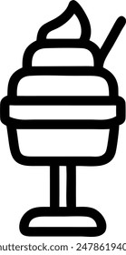 ice cream icon, vector design