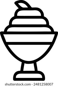 ice cream icon, vector design