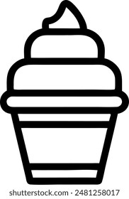 ice cream icon, vector design