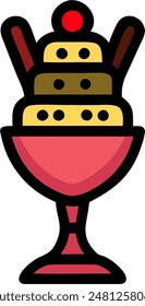 ice cream icon, vector design