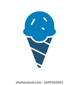 Ice cream icon vector design in trendy style