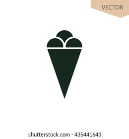 Ice cream icon, vector design