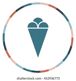 Ice cream icon, vector design
