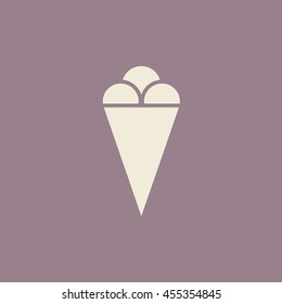 Ice cream icon, vector design