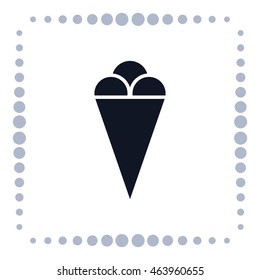 Ice cream icon, vector design