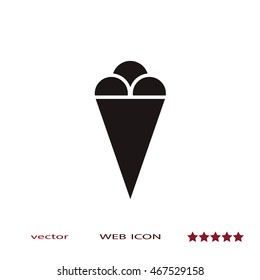 Ice cream icon, vector design