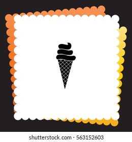 Ice cream  icon. Vector design. 