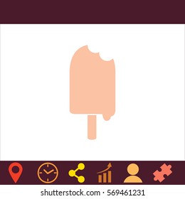 Ice Cream  icon. Vector design. 