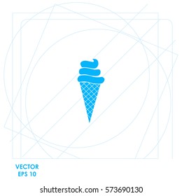 Ice cream  icon. Vector design.