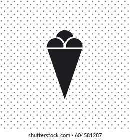 Ice cream icon, vector design