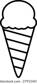 Ice Cream Icon Vector Element line icon design vector icons