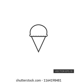 Ice cream icon, vector eps 10