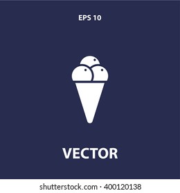 ice cream icon. vector eps10 icon
