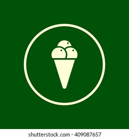 ice cream icon. vector eps10 icon
