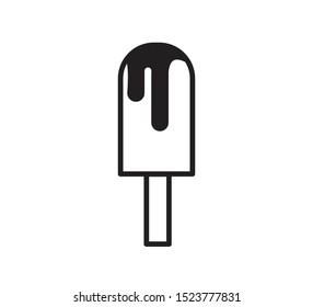 Ice cream icon vector flat trendy 