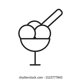 Ice cream icon vector flat trendy 
