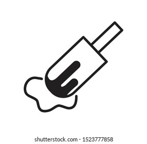 Ice cream icon vector flat trendy 