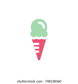 ice cream icon vector. ice cream icon flat style design