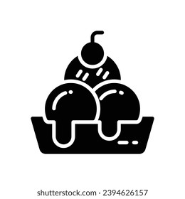 ice cream icon. vector glyph icon for your website, mobile, presentation, and logo design.