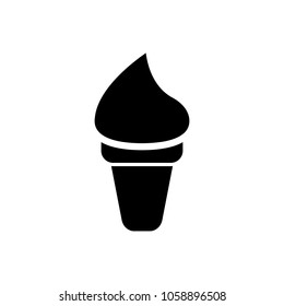 ice cream icon, vector illustration