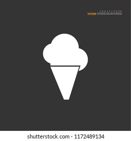 ice cream icon. vector illustration.