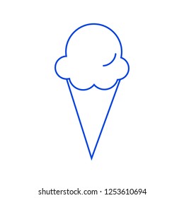 Ice cream icon. Vector illustration