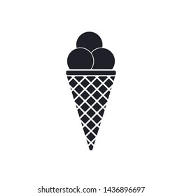 Ice Cream Icon Vector Illustration Eps