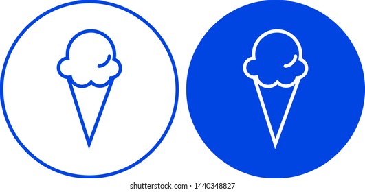 Ice cream icon. Vector illustration