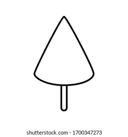 Ice cream icon vector illustration isolated on white background
