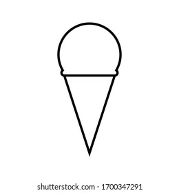 Ice cream icon vector illustration isolated on white background