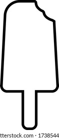 
Icono de crema de hielo, ilustración vectorial