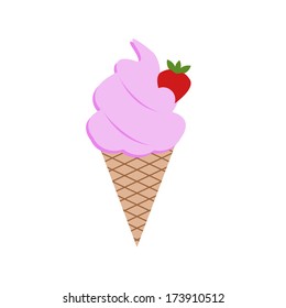 Ice cream icon. Vector illustration