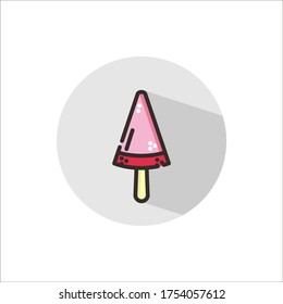 ilustración del vector de icono de helado