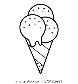 Ice cream icon vector illustration