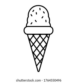 Ice cream icon vector illustration