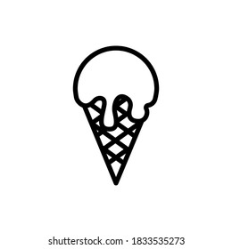 diseño vectorial de icono de helado