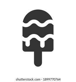 Ice cream icon (vector illustration)