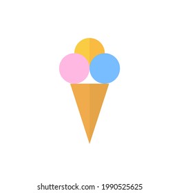 ice cream icon, vector illustration