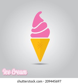 Ice Cream icon. vector illustration