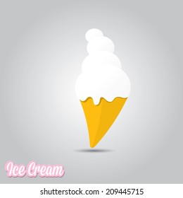 Ice Cream icon. vector illustration
