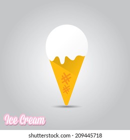 Ice Cream icon. vector illustration